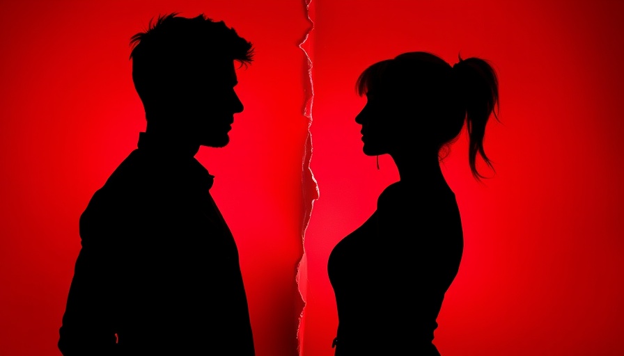 Silhouetted figures illustrating escaping a toxic relationship.