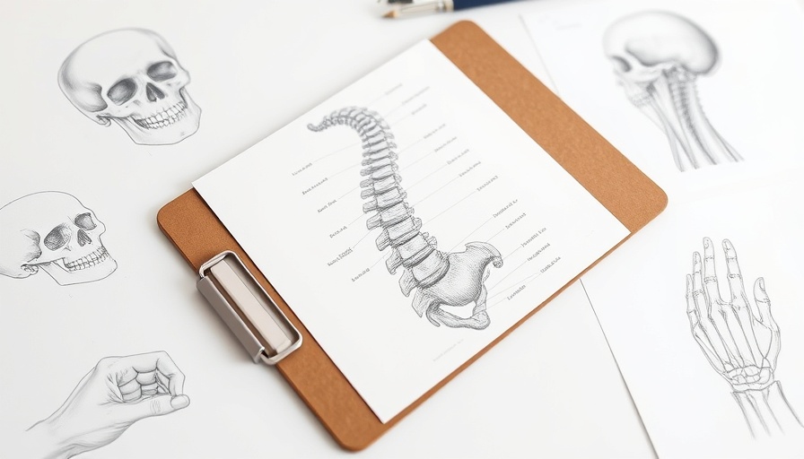 Anatomical spine sketch illustrating chiropractic benefits.
