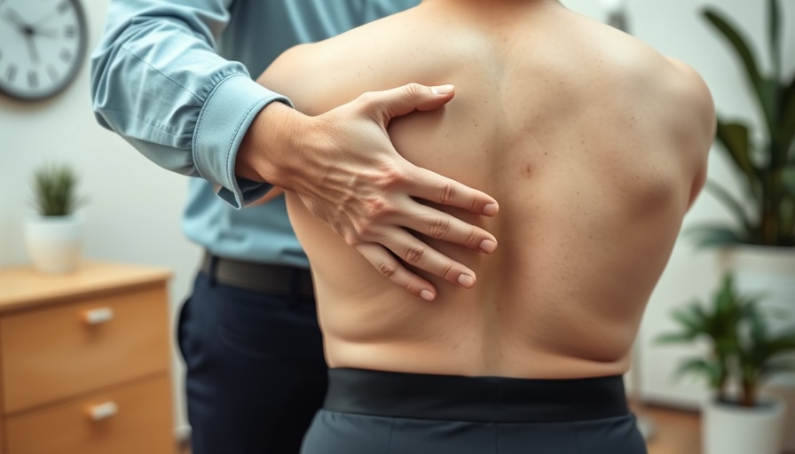 Chiropractor demonstrating chiropractic care benefits.