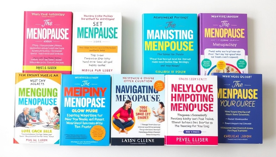 Top Books for Navigating Menopause with vibrant covers