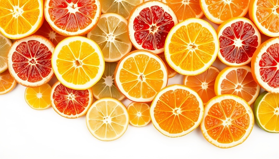 Colorful citrus fruits showcasing pH balance signs and solutions.