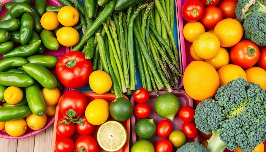 Vibrant produce illustrating nutrition advice for wellness for 2024.