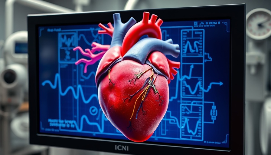 Digital rendering of heart with stents on medical monitor, heart stents and upcoding