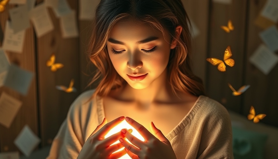 Serene woman embracing light, symbolizing self-worth and personal growth.