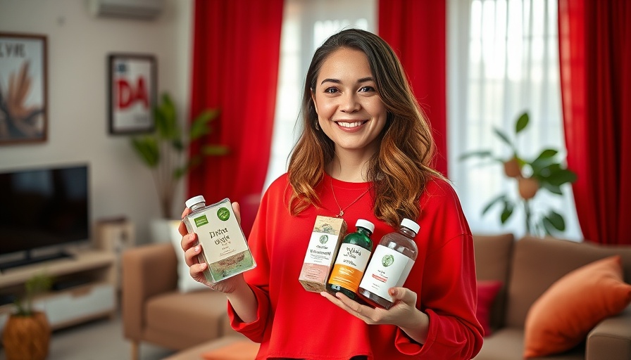 Woman enjoying seasonal detox for busy moms in a cozy living room.