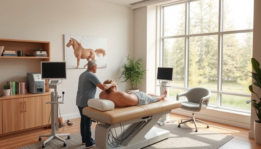 Modern chiropractic office emphasizing preventative chiropractic care.