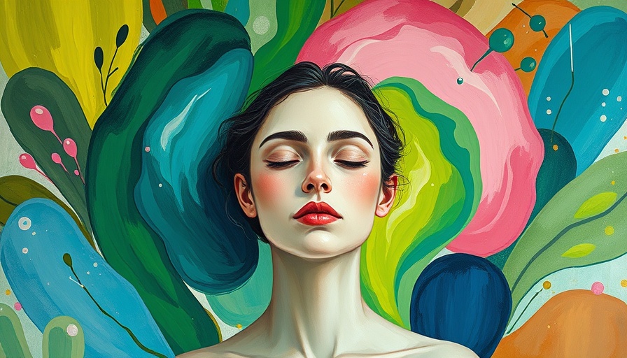 Abstract painting illustrating personal growth through healing.