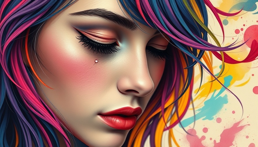 Vibrant emotional portrait representing packaged healing.