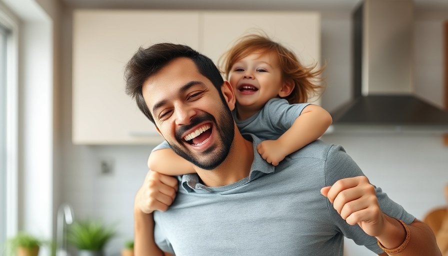 Happy father and child indoors, representing Chiropractic Care for Headaches.