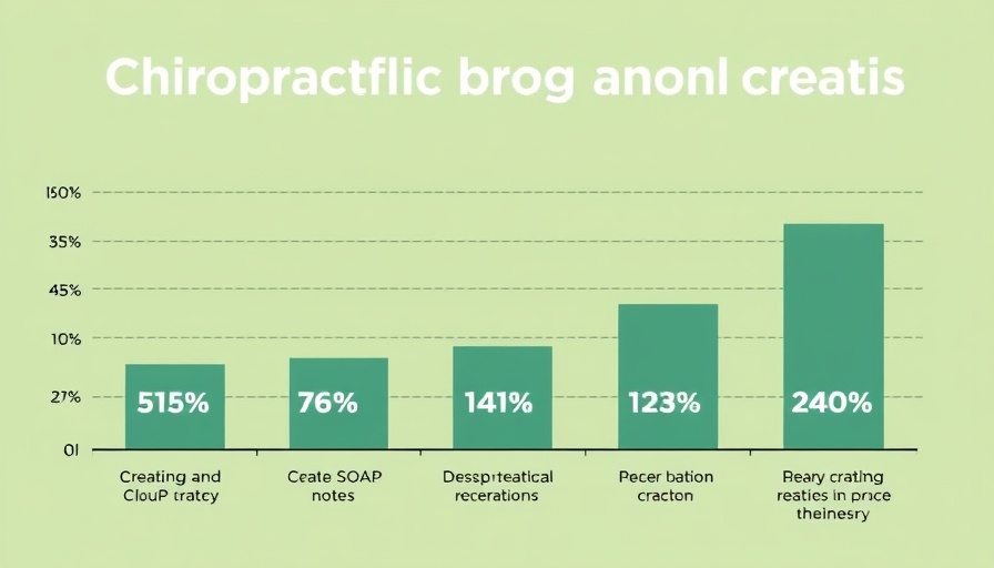 Graph showing practice concerns; top issue is creating SOAP notes.