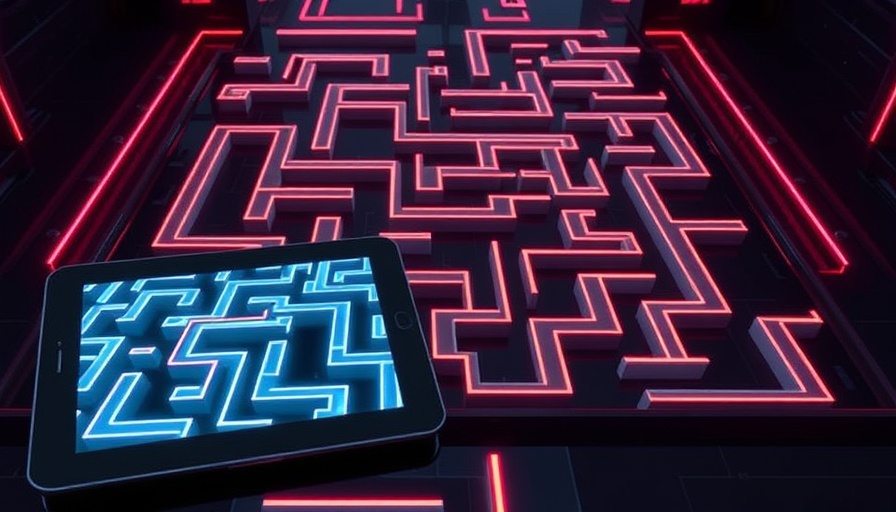 Minotaur maze game interface displayed on tablets for puzzle fans