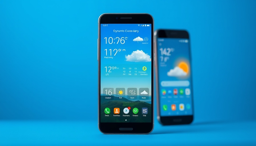 Hurricane tracking app display on smartphones for small businesses.