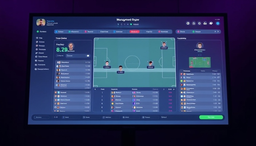 Football Manager 26 Touch on Apple Arcade tactical overview screenshot