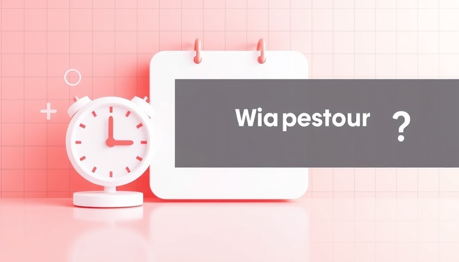 Graphic of TikTok posting schedule with clock and calendar.