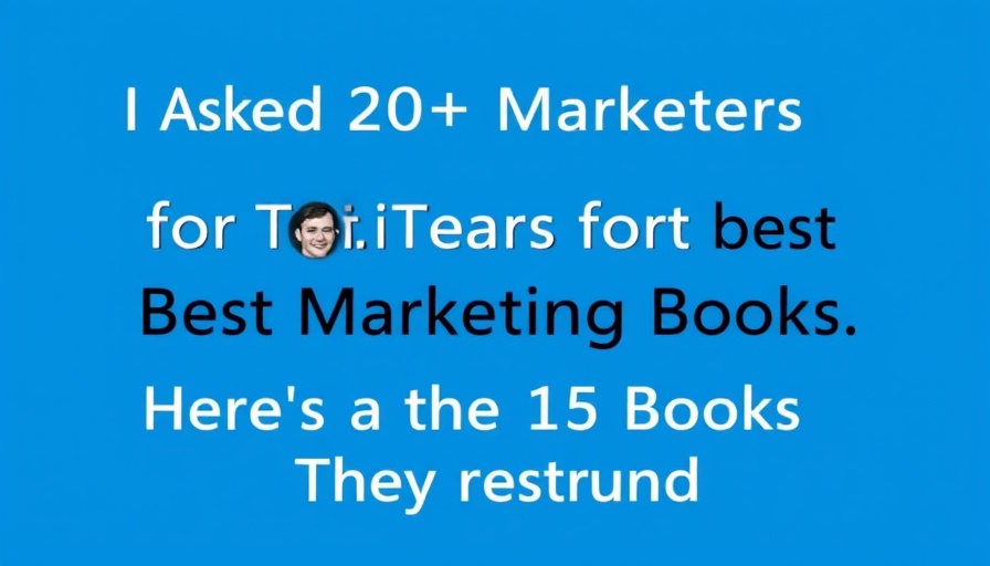 Marketing book recommendations cover on a blue background.