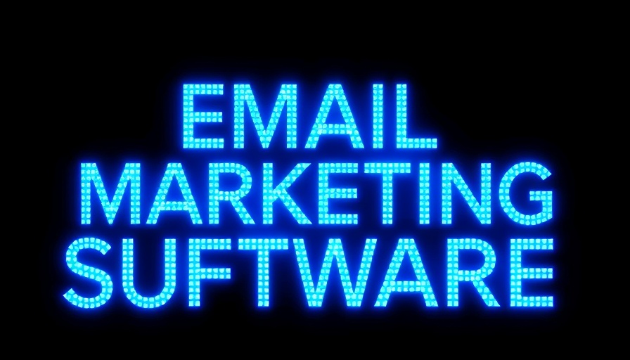 Blue text promoting email marketing software, machine learning in email marketing