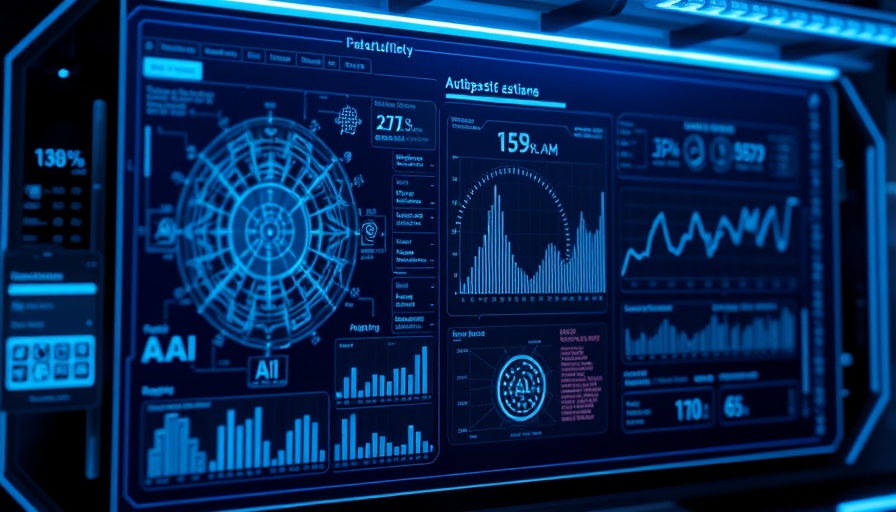 Futuristic AI training interface displaying neural networks