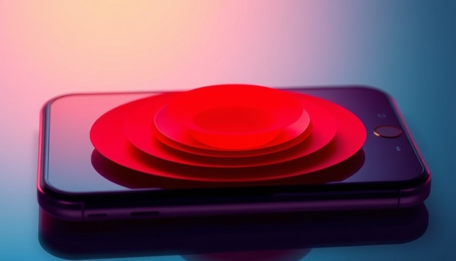 Rhythm App for Meditation interface with red meditation graphic.