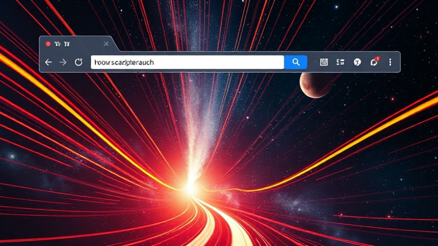 Innovative browser interface with comet backdrop highlighting ways to use Perplexity Comet.