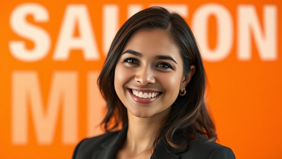 Email Marketing Automation for Businesses image with smiling woman.