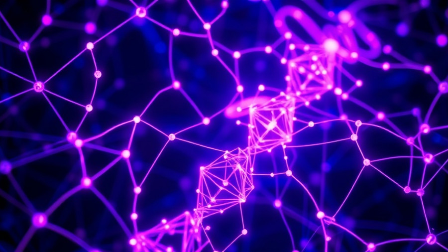 Futuristic AI network identifying genetic variants in tumors.