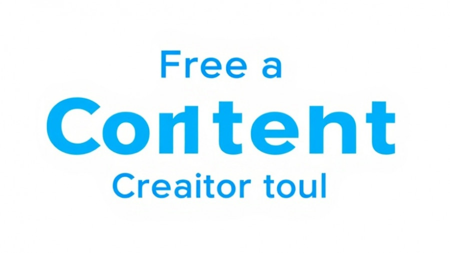 Promotional graphic for AI content creator tool