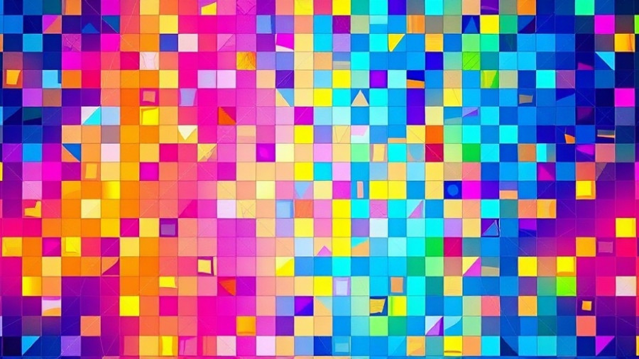 Colorful abstract mosaic symbolizing AI-driven job scheduling.