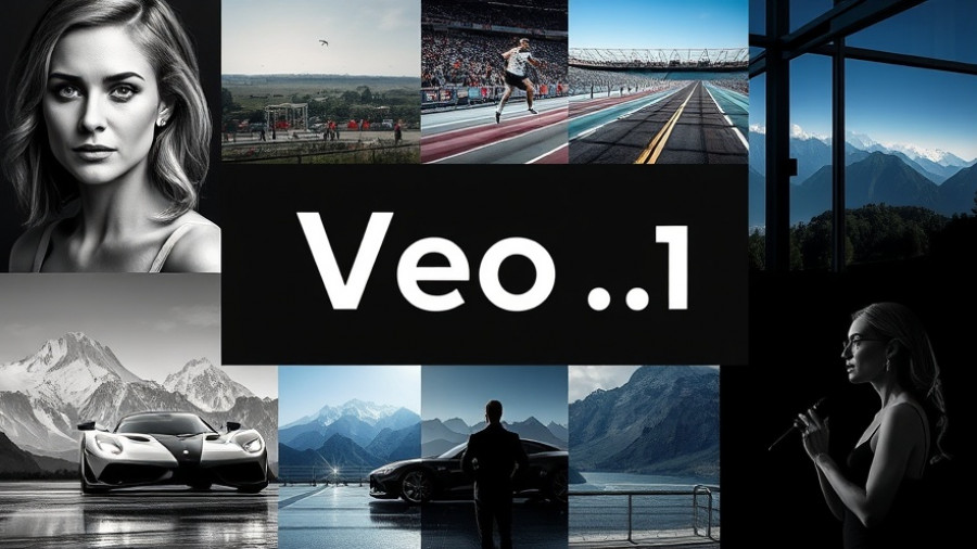 Google Veo 3.1 for Businesses with diverse scenes collage.