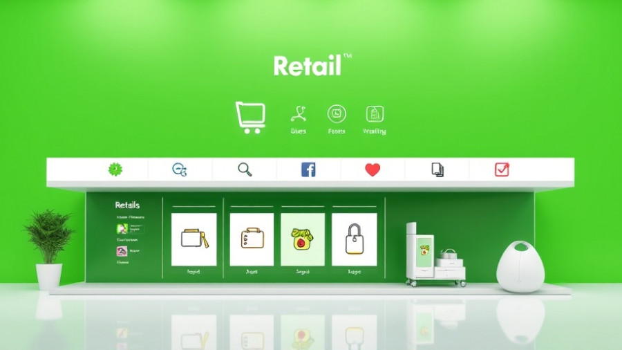Digital retail interface highlighting AI in retail media on a monitor screen.