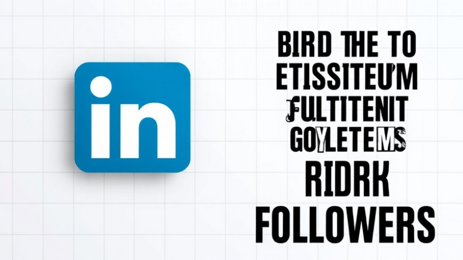 Graphic promoting LinkedIn follower growth system.
