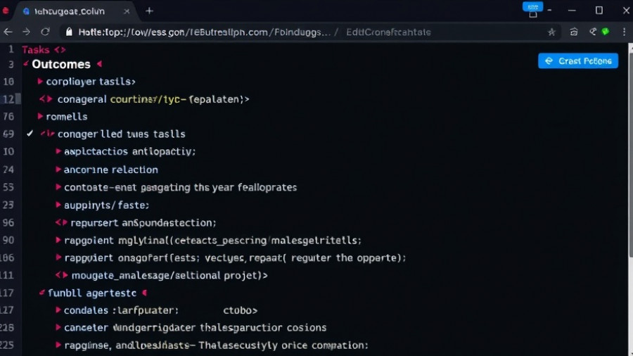 Outcomes and tasks html