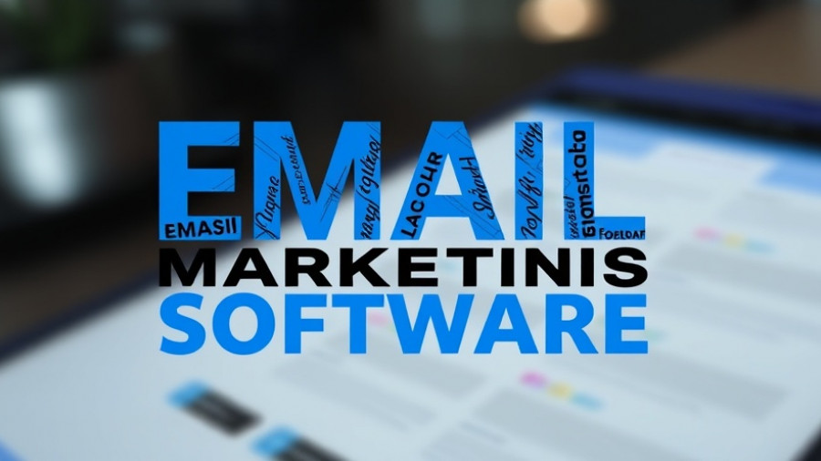 Text graphic promoting email marketing software for automotive businesses.