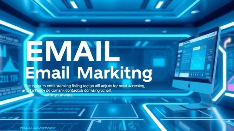 Futuristic email marketing tools banner for dentists in 2025