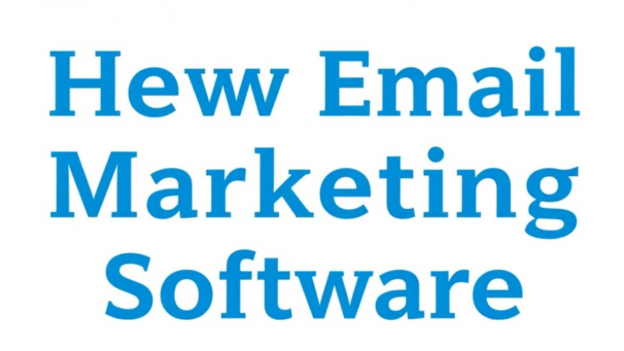 Text graphic highlighting email marketing software for nonprofits.