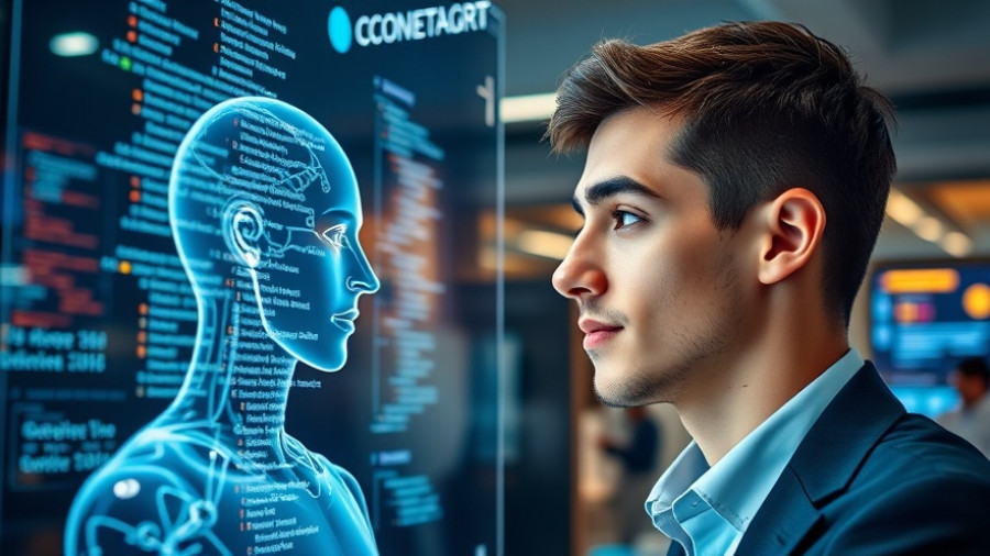 Professional collaborates with digital assistant using LLMs for SQL transformation.