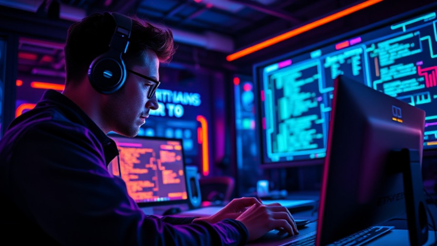 Vibrant futuristic coding setup in Google AI Studio.