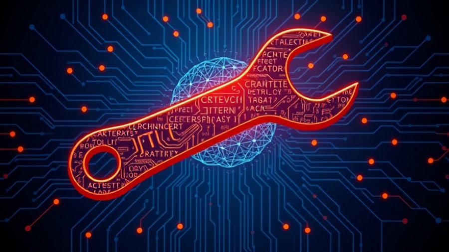 Digital diagram on fine-tuning language models for SMBs.