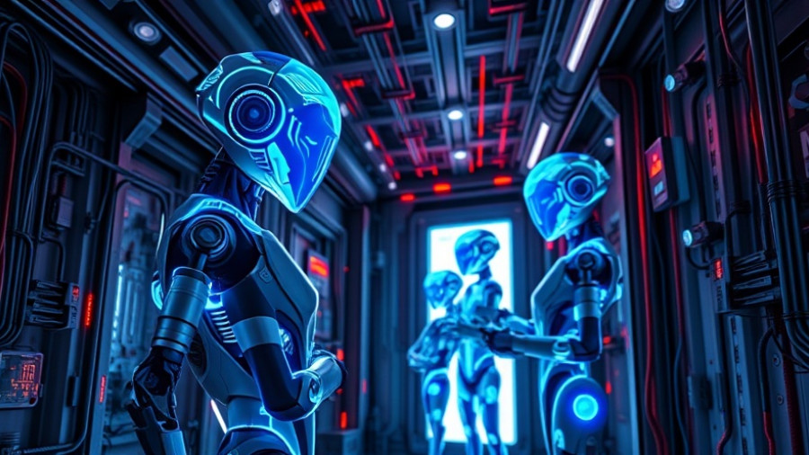 Futuristic AI agents in a high-tech room analyzing data, Microsoft Agent Lightning for AI Agents.