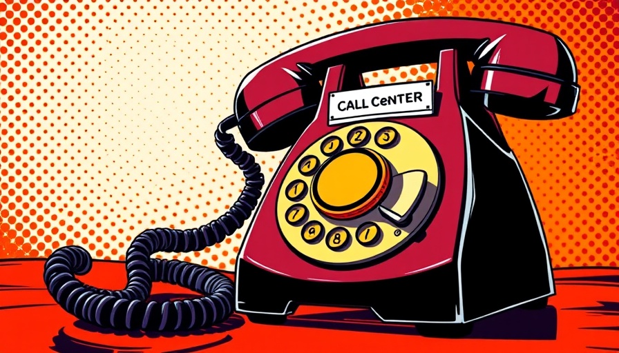 Retro phone with CRM tag in vibrant comic style, best CRMs for call center businesses.