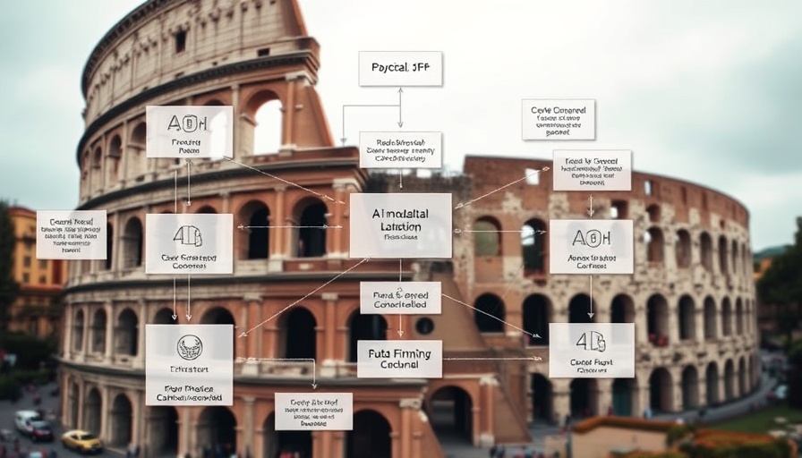 Complex AI model evaluation with Roman theme.