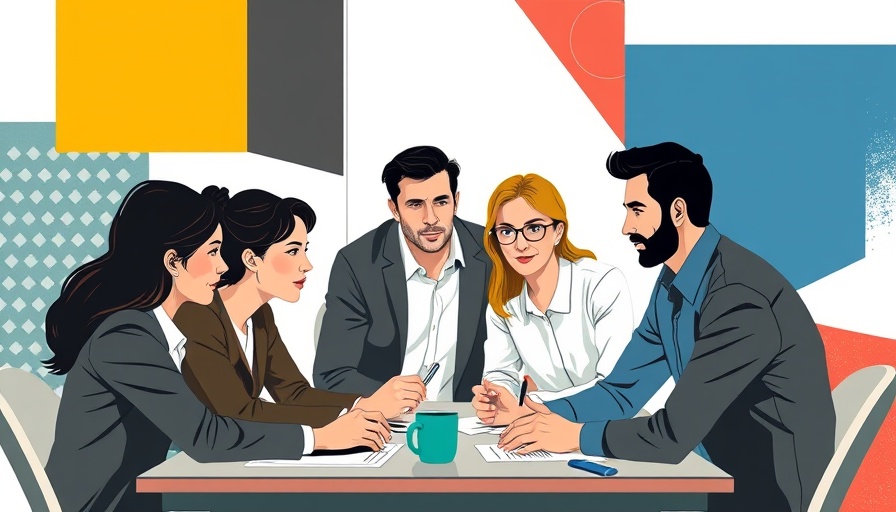 Professionals discussing traditional marketing vs. digital marketing