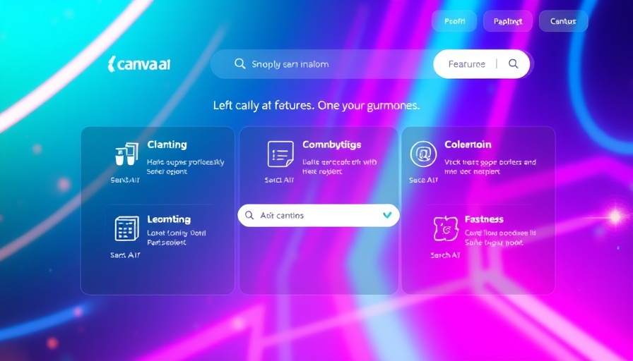 Interface highlighting Canva AI features for tech professionals.