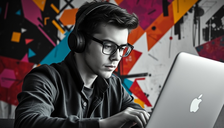 Young man learning how to add HTML embed codes to a website.