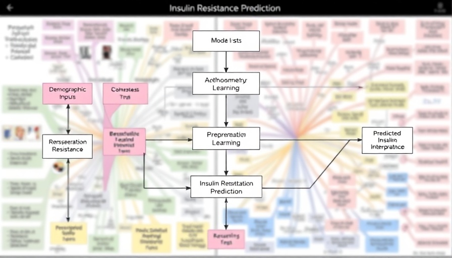 Flowchart of insulin resistance prediction from wearables and AI analysis.