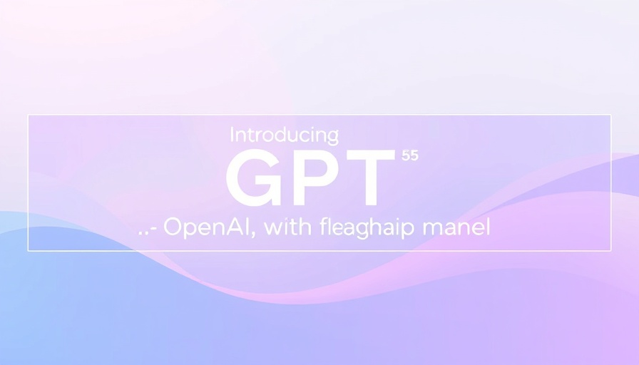 GPT-5 introduction banner with pastel gradient background.