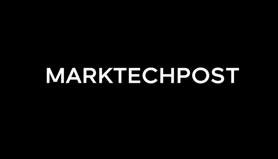 MARKTECHPOST minimalist logo design on black background.