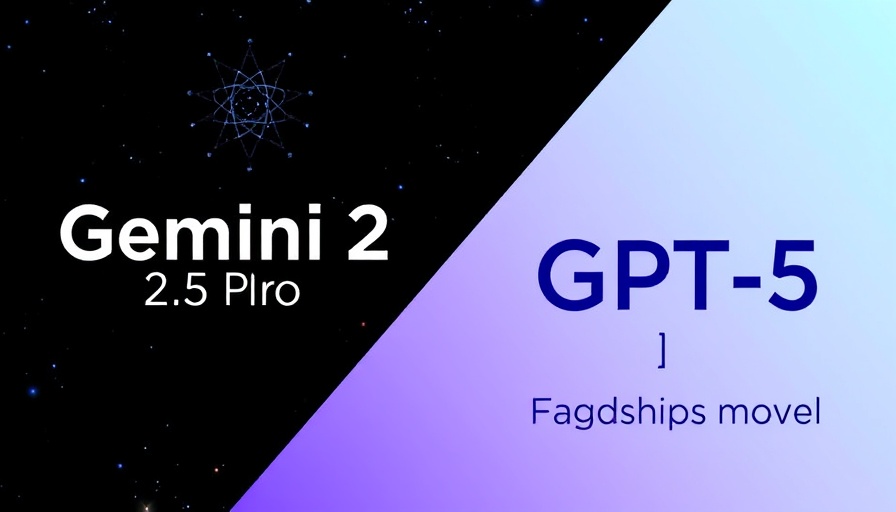 Gemini 2.5 Pro vs GPT-5 comparison in contrasting backgrounds.