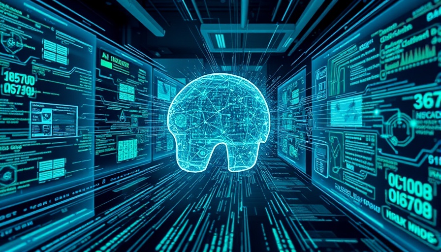 AI model defending against adversarial attacks in a digital sci-fi environment.