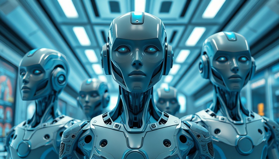 Futuristic robots representing Walmart AI Super Agents