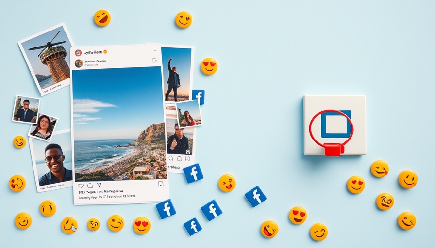 Collage showcasing Facebook posts for small business marketing.